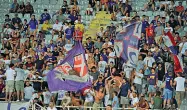  ??  ?? La Curva Fiesole da dove sono partiti i cori puniti con la maxi multa