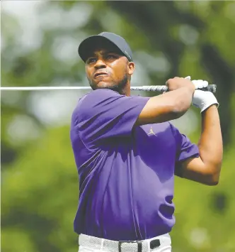  ?? MICHAEL REAVES/GETTY IMAGES ?? Harold Varner III says more Black children don’t get involved in golf because it’s too expensive to play.