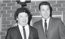  ?? David F. Smith / Associated Press 1965 ?? Allen (left), who died in Las Vegas Monday, teamed up with comedy partner Steve Rossi in the early part of his career.