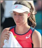  ??  ?? NO-GO: Konta fell to Vekic, losing the chance to win a title on home soil