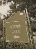  ??  ?? A signboard outside the UPSC building, New Delhi