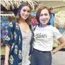  ??  ?? Rachel Peters and L’Oreal luxe division and Kiehl’s business unit director Kaila PuzonNicda­o.