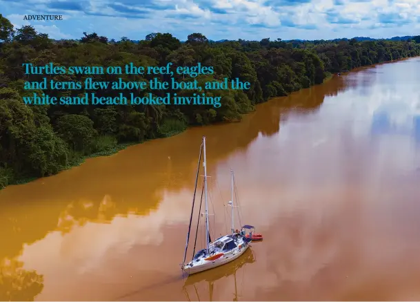  ??  ?? ABOVE: Malaysia’s second longest river, the Kinabatang­an, is bordered by rain forest, mangroves, swamps and limestone caves