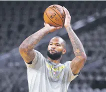  ?? Ethan Miller / Getty Images ?? Cousins, recovering from a torn left Achilles tendon, has “a ways to go” with his conditioni­ng, said coach Steve Kerr.