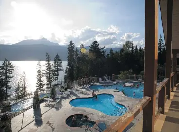  ?? SUPPLIED. ?? The Kootenay Rockies offer something for everyone – whether you’re seeking adventure on the bike trails, or ready to relax in the mineral-rich hot pools.