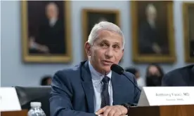  ?? Dr Anthony Fauci testifies on Capitol Hill on 11 May. Photograph: Jacquelyn Martin/AP ??