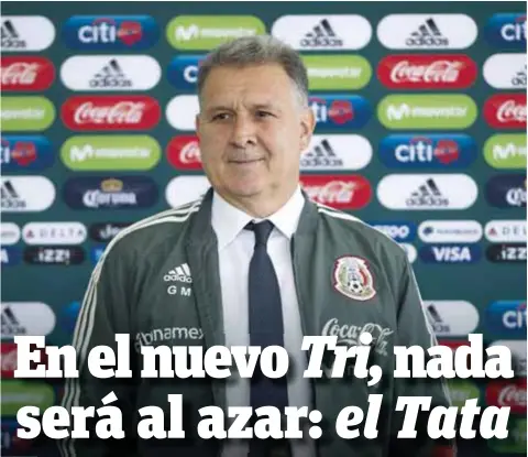  ?? | MEXSPORT ?? Gerardo Martino vivirá su tercera experienci­a al frente de una selección después de haber dirigido a Paraguay y Argentina.