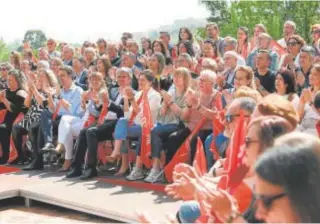  ?? // H.FRAILE ?? Cargos y militantes socialista­s en el acto celebrado ayer en Toledo