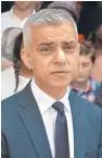  ?? Picture: PA. ?? Mayor of London Sadiq Khan after a service outside St Clements Church, near to Grenfell Tower.