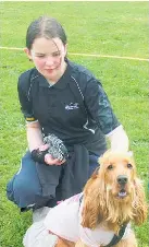  ?? ?? Zoe Hammond (11) with Jaxx.