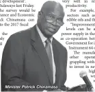  ??  ?? Minister Patrick Chinamasa