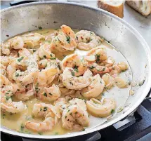  ?? [PHOTO BY CARL TREMBLAY, AMERICA’S TEST KITCHEN/AP] ?? This Shrimp Scampi appears in the cookbook “Revolution­ary Recipes.”