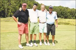  ??  ?? The first-place team at the 25th Annual Golf Classic on Aug. 18 at Swan Point Yacht & Country Club was from McDonald & Eudy Printers Inc. – Michael McDonald Sr., left, Kevin Bowen, Cas Dickerson and John Bowling.