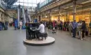  ?? ?? ‘It’s impossible not to wonder how many of those train travellers are seeing something that looks like fun’ … The Piano. Photograph: mark bourdillon/©Mark Bourdillon / Love Production­s