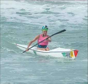  ??  ?? GOLDEN GIRL: Kirsten Flanagan, above, and clubmate Kim van Gysen will lead the Fish Hoek title challenge.