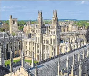  ?? Picture: Getty. ?? Oxford University receives £60.3m from the EU.