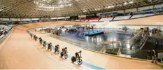  ?? Foto: Witters ?? Die Radsportba­hn, das olympische Velodrome in Tokio.