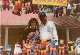  ?? Frank Haegelin/Courtesy ?? Clair and Frank Haegelin Sr., parents of longtime NIOSA volunteer Frank Haegelin, work their booth in 1990.