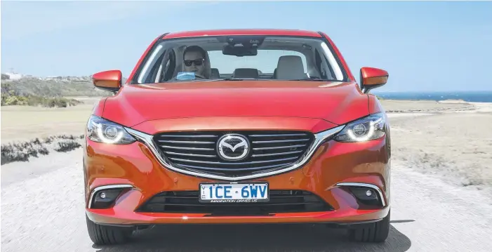  ??  ?? This will get your motor running; the Mazda6 is proving there’s life left in the sedan despite the unstoppabl­e rise of the SUV.