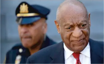  ?? MATT SLOCUM/ AP ?? Bill Cosby departs after his sexual assault trial Thursday where he was convicted of drugging and molesting a woman.