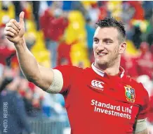  ??  ?? British and Irish Lions captain Sam Warburton.