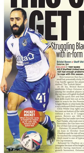  ??  ?? POCKET ROCKET What Otzumer lacks in height he makes up for with skill, balance and quick feet