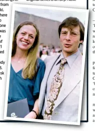  ?? ?? Robert Durst with first wife Kathleen and (top) in prison