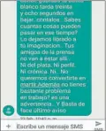  ?? WHATSAPP ?? MENSAJE. Monticelli recibió la amenaza en su celular.