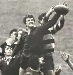  ??  ?? Tom Walsh winning this line-out ball during his U.C.D. days.