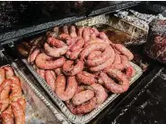  ?? ?? Central Texas-style sausage is a staple at the restaurant in Lockhart.