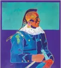  ??  ?? “Pawnee Scout,” 1994, acrylic on canvas by John Nieto.