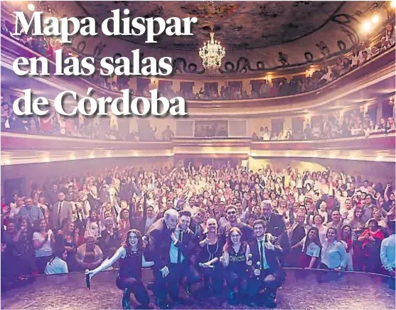  ?? (FOTO FACEBOOK) ?? Al rescate. Gracias al Gobierno y a los habitantes de Huinca Renancó, se recuperó el Cervantes, una de las salas más antiguas de Córdoba.