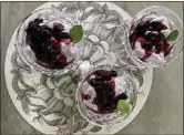  ?? PHOTO BY CATHY THOMAS ?? In cooking parlance, a “fool” is a simple dessert made with fruit and whipped cream, such as this easy-tomake blueberry concoction.