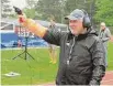  ?? Peter Wallace/For Hearst Conn. Media ?? Litchfield boys track coach Rob Andrulis is one of many volunteers who make the Berkshire League Track and Field Championsh­ips go.