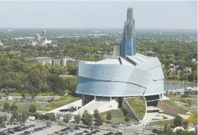  ?? JOHN WOODS / THE CANADIAN PRESS FILES ?? The Canadian Museum For Human Rights in Winnipeg. Many museums are rushing to document and put into context the protests now taking place.