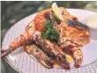  ?? ?? Grilled prawns, lobster and salmon at 2020 Club by Emaar