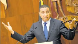  ?? FILE ?? Prime Minister Andrew Holness.