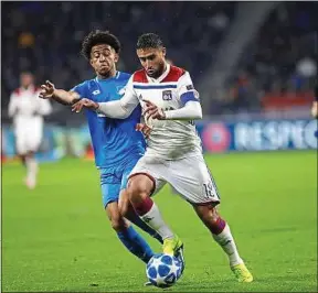  ??  ?? Le capitaine Nabil Fekir a ouvert le score face aux Allemands, mercredi.