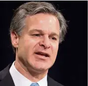  ??  ?? Fbi’s Wray is worried about Facebook’s plan to encrypt its messaging service. — AFP