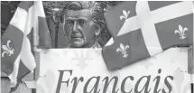  ?? JACQUES NADEAU LE DEVOIR ?? Le monument Camille-Laurin rend hommage au père de la Charte de la langue française en rappelant la contributi­on du docteur au rayonnemen­t du français au Québec.