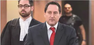  ?? PAUL CHIASSON LA PRESSE CANADIENNE ?? L’ex-maire de Montréal par intérim Michael Applebaum a été reconnu coupable de fraude contre le gouverneme­nt, d’abus de confiance et de complot.