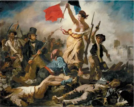  ??  ?? Eugène Delacroix: Liberty Leading the People, 1830