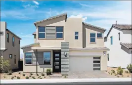  ?? Pardee Homes ?? Shown are the Plan Two model at Pardee Homes’ Indigo in North Las Vegas off the 215 Beltway at Revere Street and Dorrell Lane.