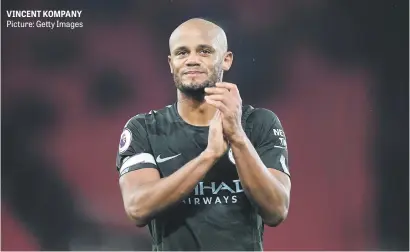  ?? Picture: Getty Images ?? VINCENT KOMPANY