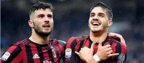  ?? (Photoviews) ?? Ballottagg­io Cutrone e Silva: si giocano un posto da titolare, favorito il portoghese