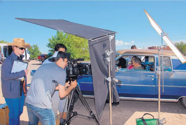  ??  ?? Production of the film “Uncle Max” took place around Albuquerqu­e.