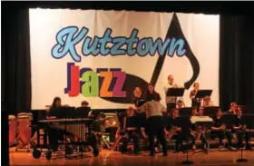  ??  ?? Kutztown Elementary Jazz Band performs at Kutztown Jazz Festival on March 18.