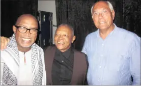  ??  ?? LEGENDS: Sipho “Hotstix” Mabuse, Hugh Masekela and South African-born Hollywood composer Trevor Jones.