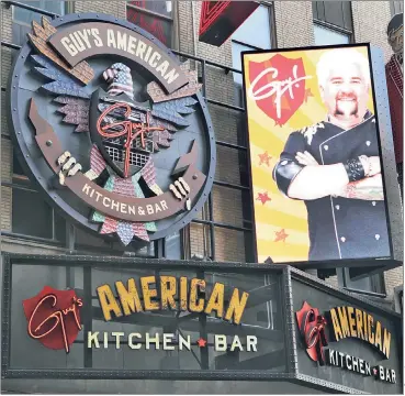  ??  ?? EVEN TOURISTS WOULDN’T BITE: Guy Fieri’s Times Square restaurant came to a merciful end after owners realized the celebrity chef’s name alone wasn’t enough to compensate for the lousy grub.