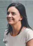  ??  ?? Emma Husar after her speech to parliament on Thursday.